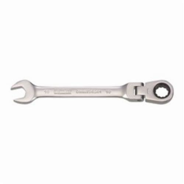 DeWALT® DWMT75201OSP Flex Head Combination Wrench, 10 mm, 15 deg Offset, 5-11/32 in OAL, Steel, ASME B107.100