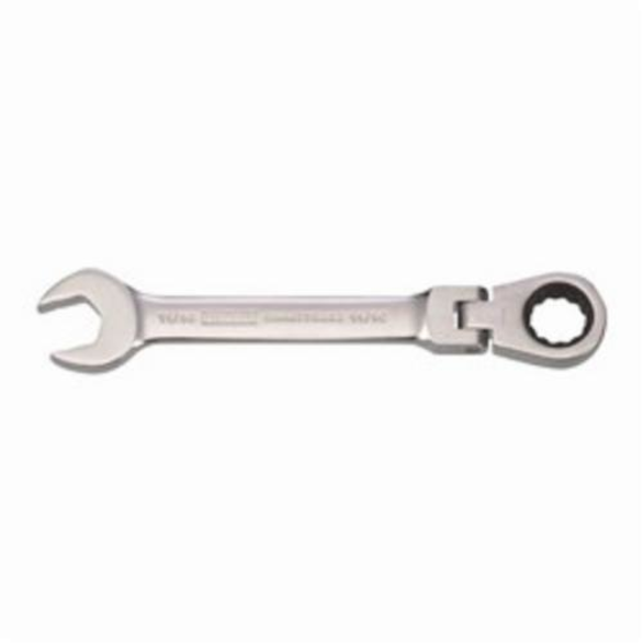 DeWALT® DWMT75202OSP Flex Head Combination Wrench, 11/16 in, 12 Points, 15 deg Offset, 7-15/32 in OAL, Steel, ASME B107.100