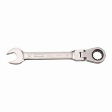 DeWALT® DWMT75204OSP Flex Head Combination Wrench, 13 mm, 15 deg Offset, 6-1/16 in OAL, Steel, ASME B107.100