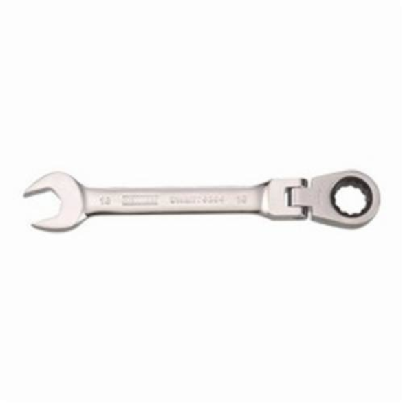 DeWALT® DWMT75204OSP Flex Head Combination Wrench, 13 mm, 15 deg Offset, 6-1/16 in OAL, Steel, ASME B107.100