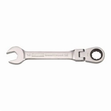 DeWALT® DWMT75206OSP Flex Head Combination Wrench, 15 mm, 15 deg Offset, 6-21/32 in OAL, Steel, ASME B107.100