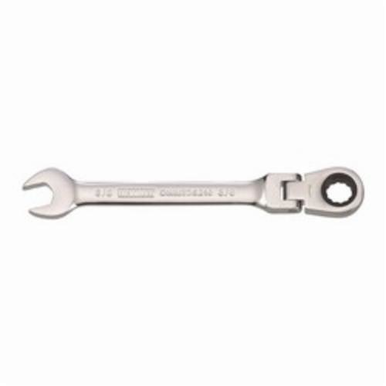 DeWALT® DWMT75210OSP Flex Head Combination Wrench, 3/8 in, 12 Points, 15 deg Offset, 5-11/32 in OAL, Steel, ASME B107.100
