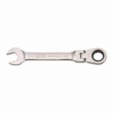 DeWALT® DWMT75211OSP Flex Head Combination Wrench, 5/8 in, 12 Points, 15 deg Offset, 7-1/32 in OAL, Steel, ASME B107.100