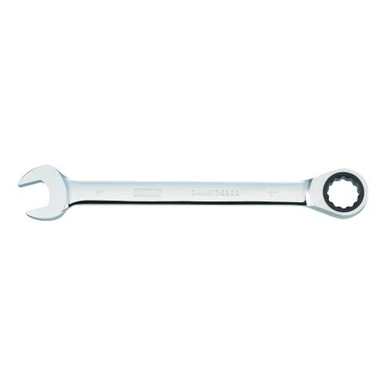 DeWALT® DWMT75223OSP Non-Reversible Combination Wrench, 1 in, 15 deg Offset, 12-13/16 in OAL, Steel, Polished Chrome, ASME B107.100