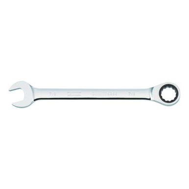 DeWALT® DWMT75255OSP Non-Reversible Combination Wrench, 7/8 in, 15 deg Offset, Steel, Polished Chrome, ASME B107.100