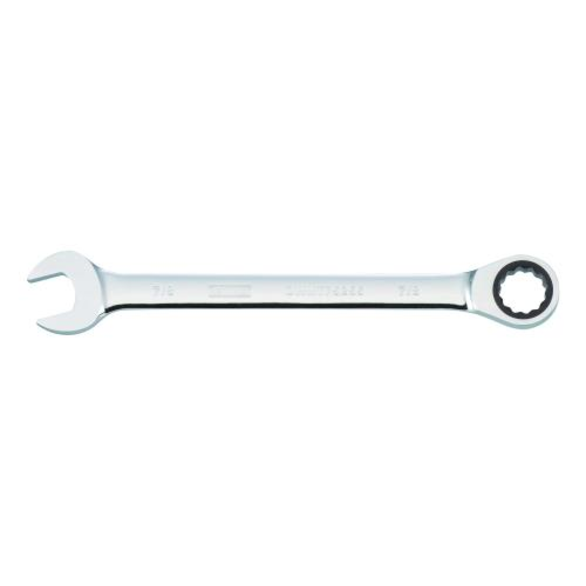 DeWALT® DWMT75255OSP Non-Reversible Combination Wrench, 7/8 in, 15 deg Offset, Steel, Polished Chrome, ASME B107.100