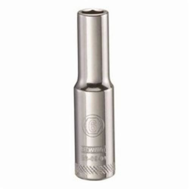 DeWALT® DWMT86094OSP Deep Length Socket, 1/4 in Hex Drive, 6 mm