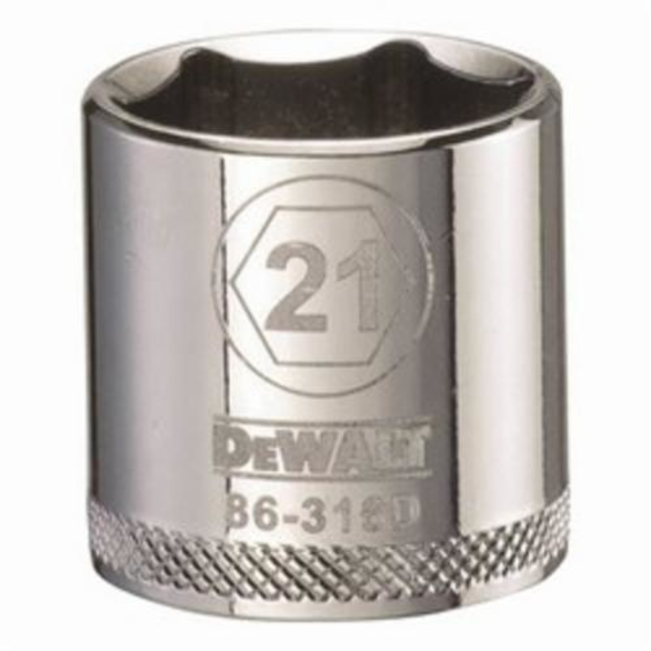 DeWALT® DWMT86316OSP Socket, 3/8 in Hex Drive, 21 mm