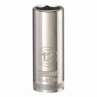 DeWALT® DWMT86324OSP Deep Length Socket, 3/8 in Hex Drive, 12 mm