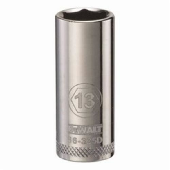 DeWALT® DWMT86325OSP Deep Length Socket, 3/8 in Hex Drive, 13 mm