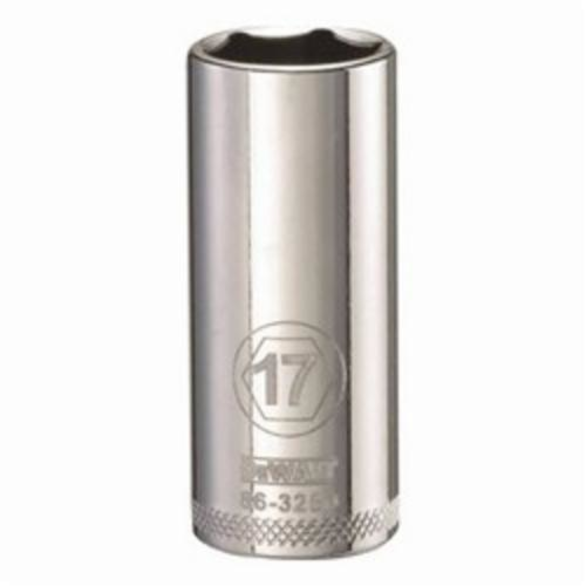 DeWALT® DWMT86328OSP Deep Length Socket, 3/8 in Hex Drive, 17 mm