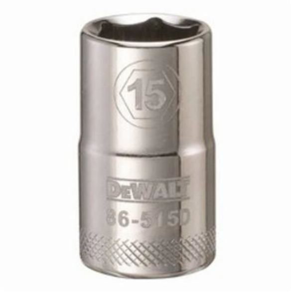 DeWALT® DWMT86515OSP Socket, 1/2 in Hex Drive, 15 mm