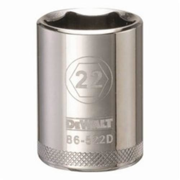 DeWALT® DWMT86522OSP Socket, 1/2 in Hex Drive, 22 mm