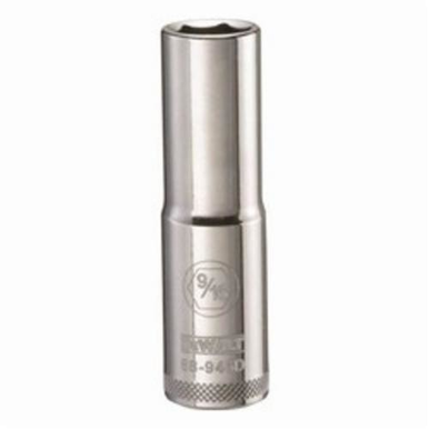 DeWALT® DWMT88946OSP Deep Length Socket, 1/2 in Hex Drive, 9/16 in