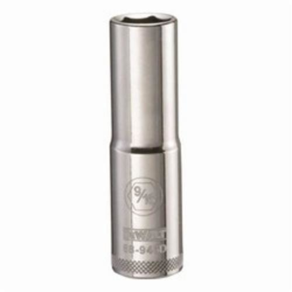 DeWALT® DWMT88946OSP Deep Length Socket, 1/2 in Hex Drive, 9/16 in