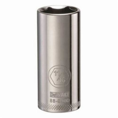 DeWALT® DWMT88990OSP Deep Length Socket, 3/8 in Hex Drive, 11/16 in