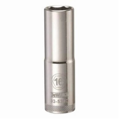 DeWALT® DWMT93531OSP Deep Length Socket, 1/2 in Hex Drive, 16 mm