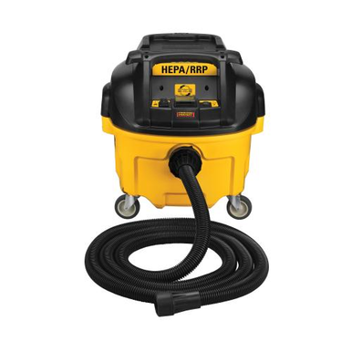 DeWALT® DWV010 Wet/Dry Corded Dust Extractor With Automatic Filter Clean, 8 gal, 15 A, 120 VAC