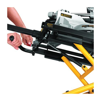 DeWALT® DWX726 Rolling Miter Saw Stand, For Use With DeWALT® Miter Saw, 32-1/2 in H x 98 in W Extended, 17 in H x 59-1/2 in W Folded
