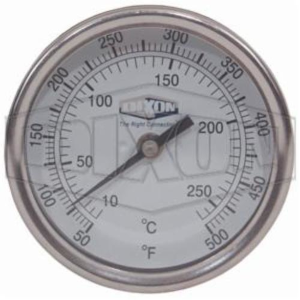 Dixon Model 30 Thermometer, 50 to 500 deg F, 1% Accuracy, 1/2 in MNPT