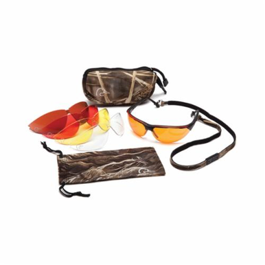 Ducks Unlimited® DUCLAM1 Shooting Eyewear Kit, Anti-Fog/Anti-Scratch, Black, Polycarbonate Lens, ANSI Z87.1, MIL-PRF 32432