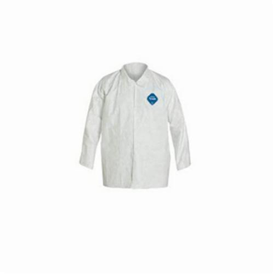 Dupont® TY303SWHSM005000 Long Sleeve Work Shirt, S, White, Tyvek®, 27-3/4 in L