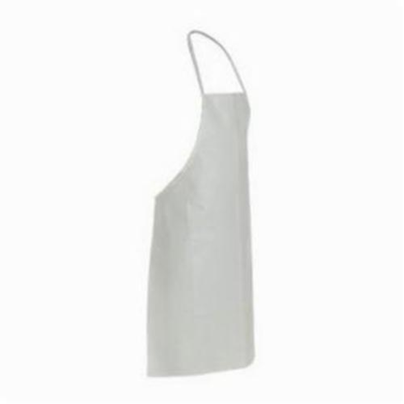 Dupont® TY273BWH00010000 Chemical Resistant Bib Apron, Universal, White, 5.9 mil Tyvek®, 35-3/4 in L