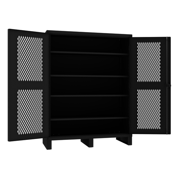 VENTILATED CABINET 12 GAUGE 4 SHELF 60X2