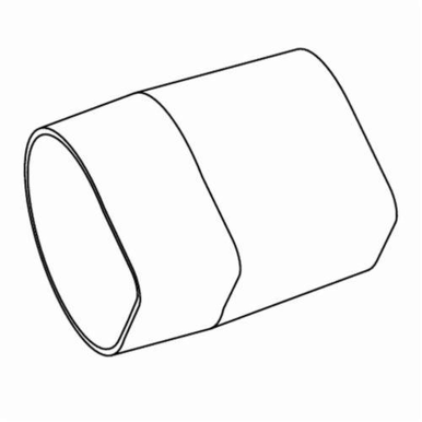 Dynabrade® 10293 Shrink Tube, 2 in L x 2 in D, For Use With 57777 Wet Valve Assembly, Black