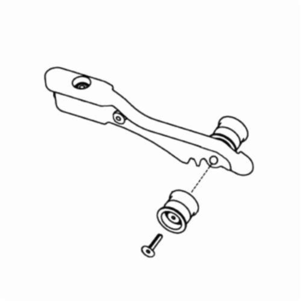 Dynabrade® 11007 Idler Arm Assembly, For Use With Dynafile® 11431 Housing Assembly