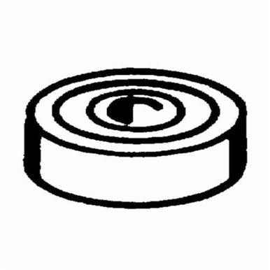 Dynabrade® 11051 Flat Bearing, 1/4 in Dia x 3/8 in W, For Use With Mini-Dynafile® II 15002 Vacuum Tool, Steel