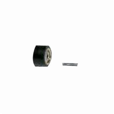Dynabrade® 11069 Contact Wheel, 1/4 in ID x 7/16 in OD x 3/8 in W, Crown Face, 70 Duro Rubber Wheel