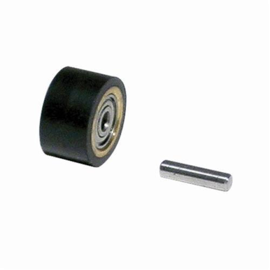 Dynabrade® 11077 Contact Wheel, 3/8 in ID x 5/8 in OD x 3/8 in W, Crown Face, 70 Duro Rubber Wheel