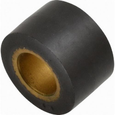 Dynabrade® 11083 Contact Wheel, 3/8 in ID x 3/4 in OD x 1/2 in W, Crown Face, 70 Duro Rubber Wheel