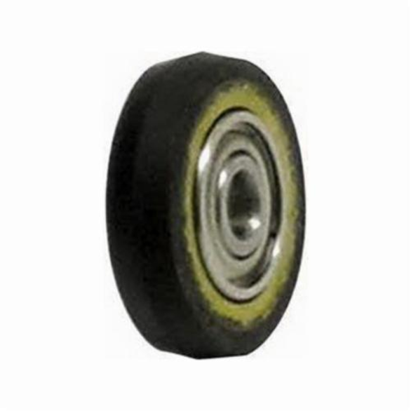 Dynabrade® 11085 V-Shaped Face Contact Wheel, 3/8 in ID x 1 in OD x 3/8 in W, 90 Duro Urethane Wheel