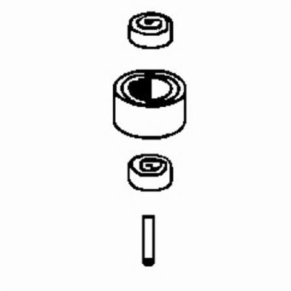 Dynabrade® 11090 Contact Wheel Assembly, For Use With Dynafile® II 11312, 11322 and 11297 Contact Arm Assembly