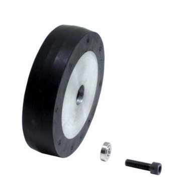 Dynabrade® 11620 Contact Wheel Assembly, 4 in Dia x 1 in W, 5/8 in ID, 40 Duro Rubber Wheel