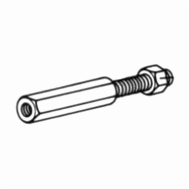 Dynabrade® 13015 Standard Wheel Arbor Assembly, 3-1/2 in W, 5/8-11 Male Arbor, 1/2-20 in Male Spindle