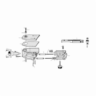 Dynabrade® 15116 Vacuum Housing, 0.35 hp Compatible Tool, For Use With Mini-Dynafile®II 15003 Abrasive Belt Tool