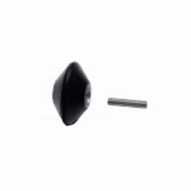Dynabrade® 15343 Contact Wheel, 2 in Dia x 1 in W, 5/8 in ID, V-Shaped Face, For Use With Dynafile® III Contact Arm