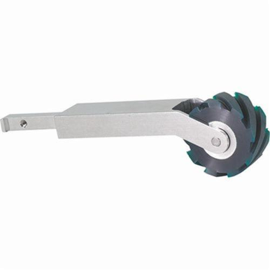 Dynabrade® 15375 Contact Arm Assembly, 4 in Reach, 1 in W x 24 in L, 70 Duro Serrated Rubber Wheel