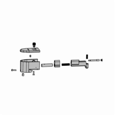 Dynabrade® 40413 Head Assembly, For Use With Dynafile® II 40352 Abrasive Belt Tool
