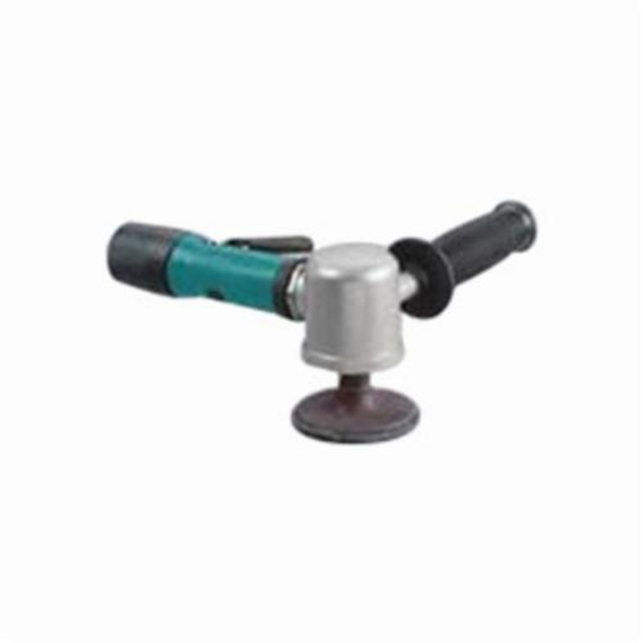 Dynabrade® 52557 Gearless Disc Sander With Extended Muffler, 3 in Disc, 3/8-24 Male, 0.55 hp, 33 scfm, 90 psi