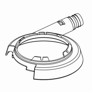 Dynabrade® 52746 Vacuum Shroud, For Use With Right Angle Die Grinder