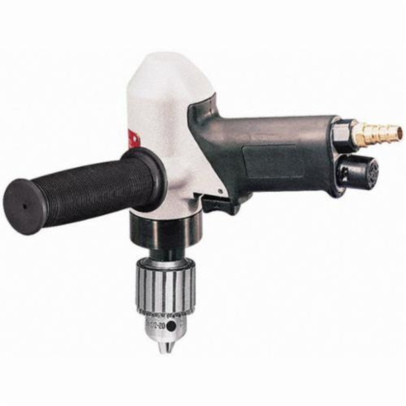 Dynabrade® 53060 Geared Air Powered Drill, 3/8 in Keyed Chuck, 0.7 hp, 33 scfm, 90 psi