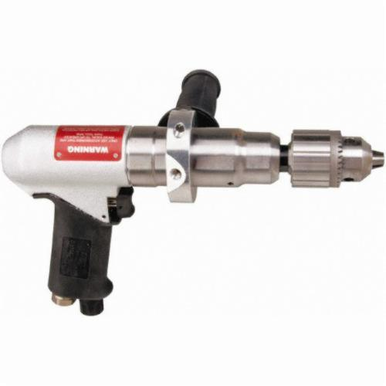 Dynabrade® 53095 Planetary Geared Air Powered Drill, 3/8 in Keyed Chuck, 0.7 hp, 33 scfm, 90 psi