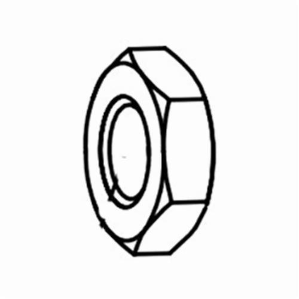 Dynabrade® 53586 Hex Nut, For Use With 51810 Air Pencil Grinder