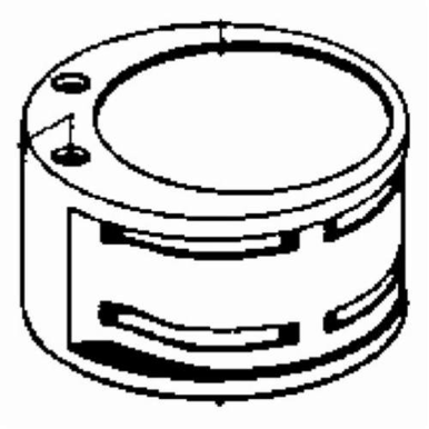 Dynabrade® 54670 Cylinder Assembly, For Use With 10510 and 10514 Gear Driven Orbital Sander