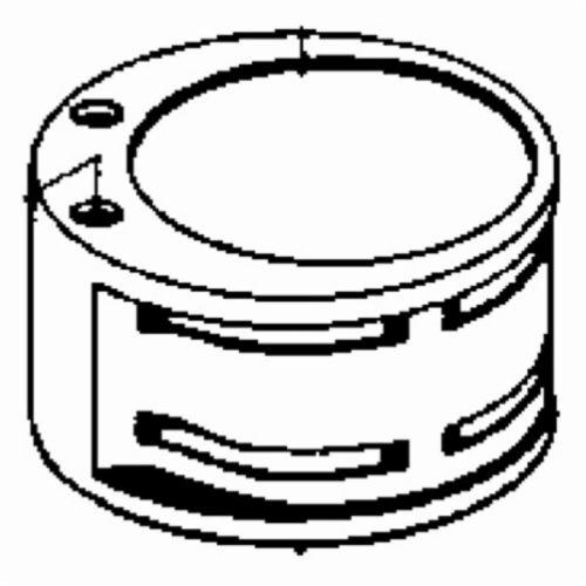 Dynabrade® 54670 Cylinder Assembly, For Use With 10510 and 10514 Gear Driven Orbital Sander