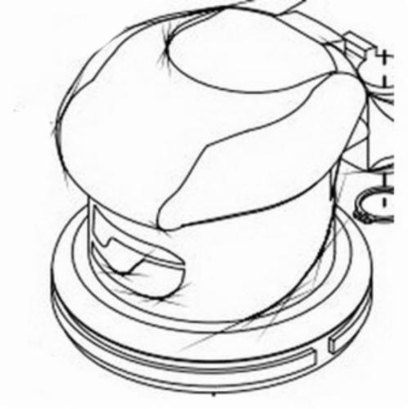 Dynabrade® 56625 Housing, For Use With 59009 Air Powered Random Orbital Sander
